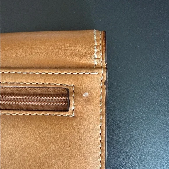 Coach wallet British Tan leather 8" x 5.5" - Picture 4 of 5